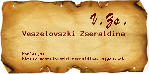 Veszelovszki Zseraldina névjegykártya